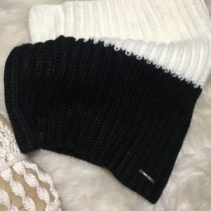 New Black white infinity scarf turtle neck collar